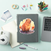 Schattige Capybara Sticker (iPad Cover)