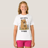 Schattige Capybara T-shirt (Voorkant volledig)