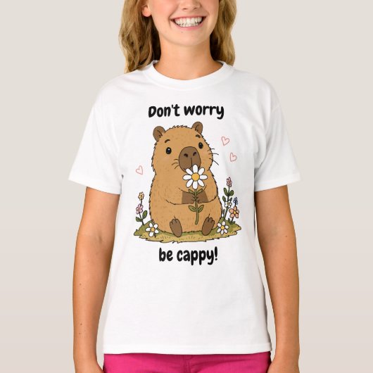 Schattige Capybara T-shirt (Voorkant)