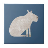 Schattige Capybara Tegeltje (Voorkant)