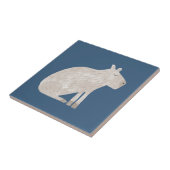Schattige Capybara Tegeltje (Zijkant)
