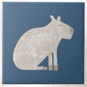Schattige Capybara Tegeltje