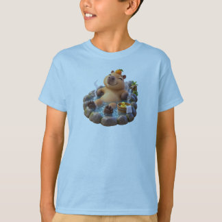 Schattige Capybara Warmwaterbron – Ontspannen Capy T-shirt