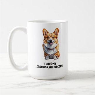 Schattige Cardigan Welsh Corgi Design Koffiemok