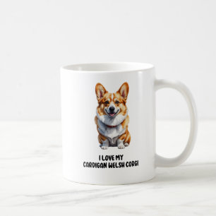 Schattige Cardigan Welsh Corgi Design Koffiemok