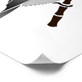 Schattige Carolina Chickadee Cartoon Poster (Hoek)