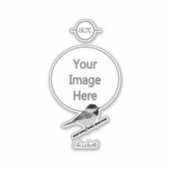 Schattige Carolina Chickadee Cartoon Sticker (Voorkant)