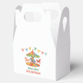 Schattige Carrouselverjaardag Bedankdoosjes (Geopend)