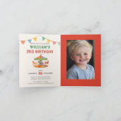 Schattige carrouselverjaardag gevouwen (Binnen)