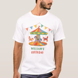 Schattige Carrouselverjaardag T-shirt