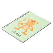 Schattige Cartoon Aap Notitieboek (Linkerzijde)
