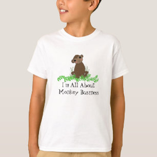 Schattige Cartoon Aap T-shirt