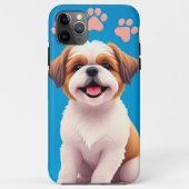 Schattige, cartoon-achtige hond Case-Mate iPhone case (Achterkant)
