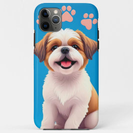 Schattige, cartoon-achtige hond Case-Mate iPhone case