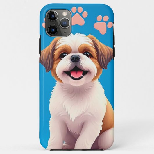 Schattige, cartoon-achtige hond Case-Mate iPhone case (Achterkant)