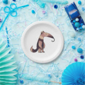 schattige cartoon-anteater papieren bordje (Feest)