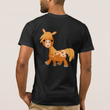 Schattige Cartoon Appaloosa Pony T-shirt (achterka