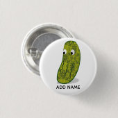 Schattige Cartoon Augurk Tekening Ronde Button 3,2 Cm (Voorkant /achterkant)