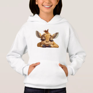 Schattige Cartoon Baby Giraffe met Droomogen