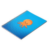 Schattige Cartoon Baby Octopus Notitieboek (Linkerzijde)