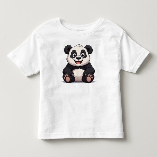 Schattige Cartoon Baby Panda Kinder Shirts (Voorkant)