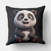 Schattige Cartoon Baby Panda Kussen (Achterkant)