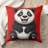 Schattige Cartoon Baby Panda Kussen (Deken)