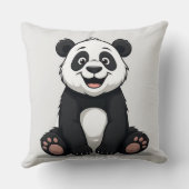 Schattige Cartoon Baby Panda Kussen (Achterkant)