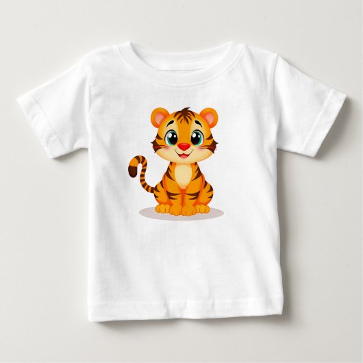 Schattige Cartoon Baby Tijger (Voorkant)