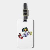 schattige cartoon bagagelabel (Voorkant verticaal)