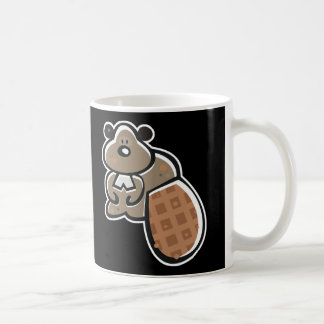 schattige cartoon bever koffiemok