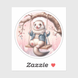 Schattige Cartoon binnenlandse fret Sticker