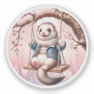 Schattige Cartoon binnenlandse fret Sticker
