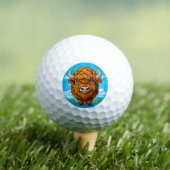 Schattige Cartoon Bizon Golfballen (Insitu Shirt)