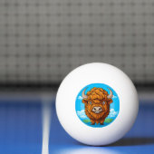 Schattige Cartoon Bizon Pingpongbal (Net)