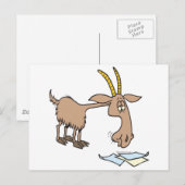 schattige cartoon briefkaart (Voorkant / Achterkant)