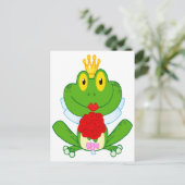 schattige cartoon brigade kikker briefkaart (Staand voorkant)