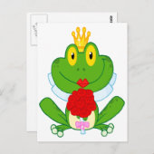 schattige cartoon brigade kikker briefkaart (Voorkant / Achterkant)