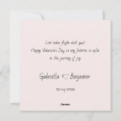 Schattige Cartoon Bulldog Liefhebbers Harten Valen Feestdagenkaart (Achterkant)