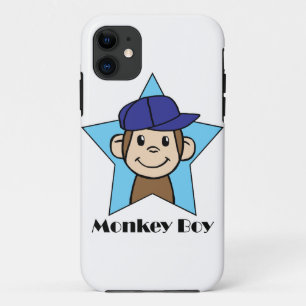 Schattige Cartoon Clip Art Gelukkig Aapje in Ster Case-Mate iPhone Case