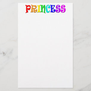 Schattige Cartoon Clip Art Regenboog Prinsessen Kr Briefpapier