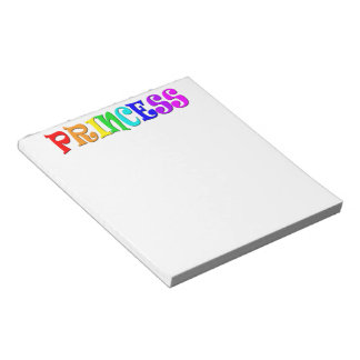 Schattige Cartoon Clip Art Regenboog Prinsessen Kr Notitieblok