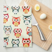 Schattige Cartoon die het Winkelen Patroon Theedoek (Quarter Fold)