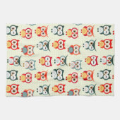 Schattige Cartoon die het Winkelen Patroon Theedoek (Horizontaal)