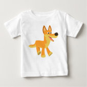 Schattige Cartoon Dingo Baby T-shirt (Voorkant)