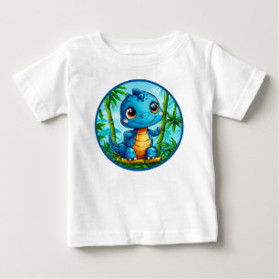 Schattige cartoon dinosaurus