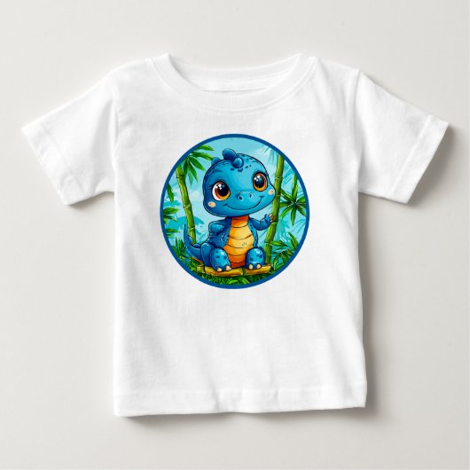 Schattige cartoon dinosaurus (Voorkant)