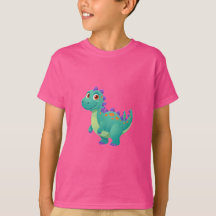 Schattige Cartoon Dinosaurus – Grappig Aardige Din
