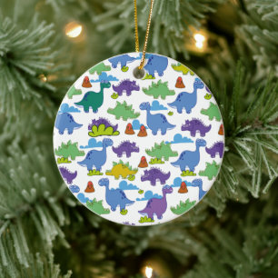 Schattige Cartoon-dinosaurussen Keramisch Ornament