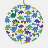 Schattige Cartoon-dinosaurussen Keramisch Ornament (Voorkant)
